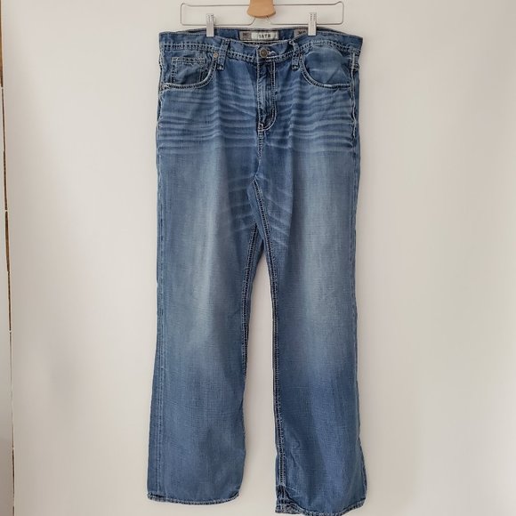 Bke Seth Jeans Straight Leg Whiskering 